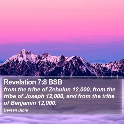 Revelation 7:8 BSB Bible Verse Image