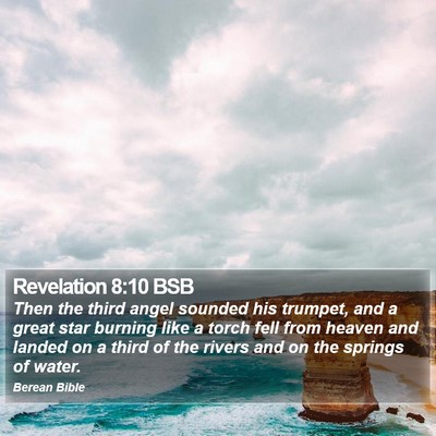 Revelation 8:10 BSB Bible Verse Image
