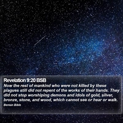 Revelation 9:20 BSB Bible Verse Image