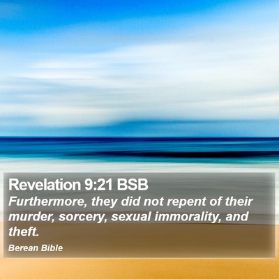 Revelation 9:21 BSB Bible Verse Image