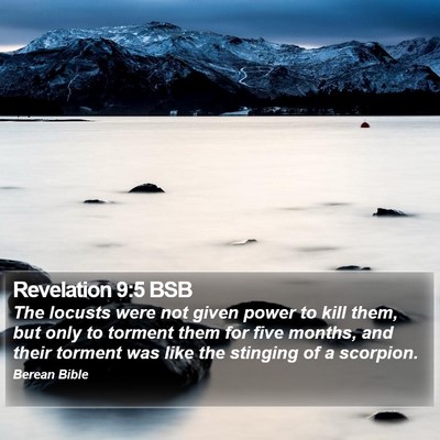 Revelation 9:5 BSB Bible Verse Image