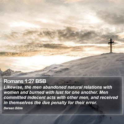 Romans 1:27 BSB Bible Verse Image