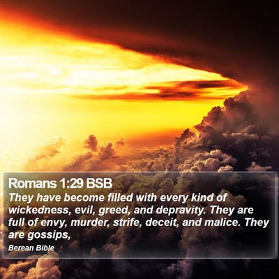 Romans 1:29 BSB Bible Verse Image