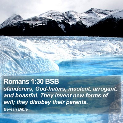 Romans 1:30 BSB Bible Verse Image