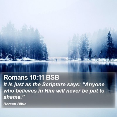Romans 10:11 BSB Bible Verse Image