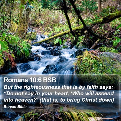 Romans 10:6 BSB Bible Verse Image