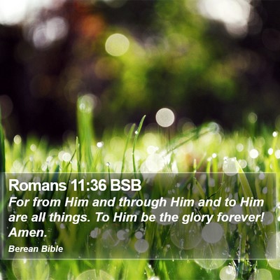 Romans 11:36 BSB Bible Verse Image
