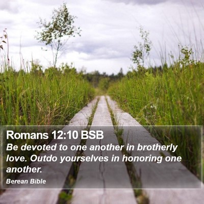 Romans 12:10 BSB Bible Verse Image