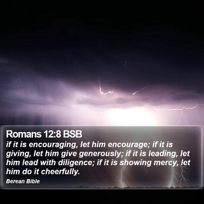 Romans 12:8 BSB Bible Verse Image