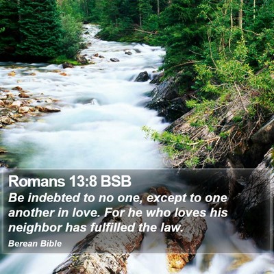 Romans 13:8 BSB Bible Verse Image