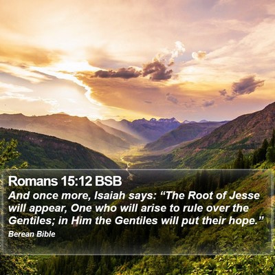Romans 15:12 BSB Bible Verse Image