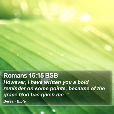 Romans 15:15 BSB Bible Verse Image