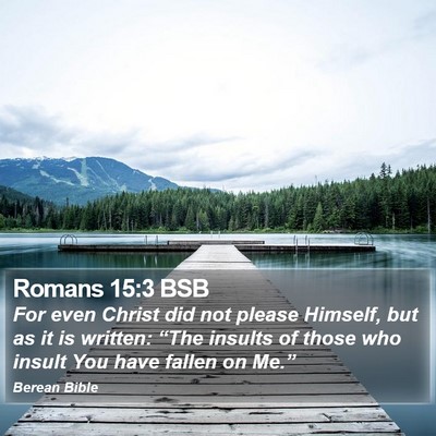 Romans 15:3 BSB Bible Verse Image