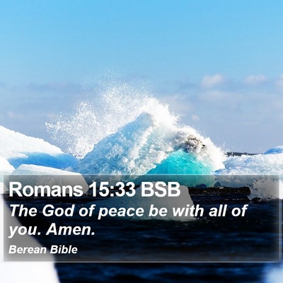 Romans 15:33 BSB Bible Verse Image