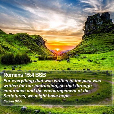 Romans 15:4 BSB Bible Verse Image