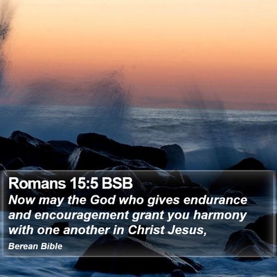Romans 15:5 BSB Bible Verse Image