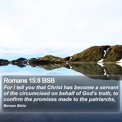 Romans 15:8 BSB Bible Verse Image