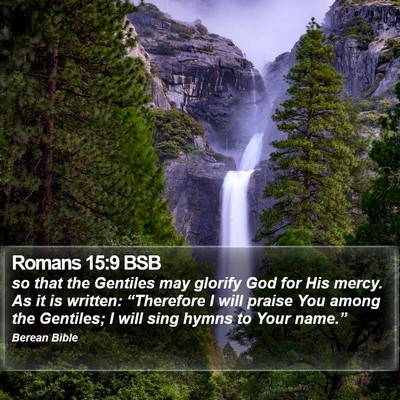 Romans 15:9 BSB Bible Verse Image