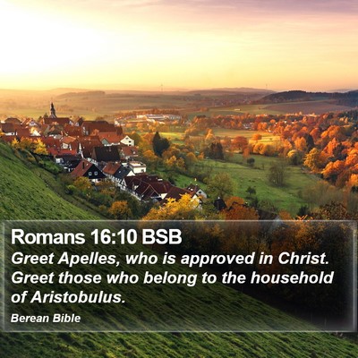 Romans 16:10 BSB Bible Verse Image