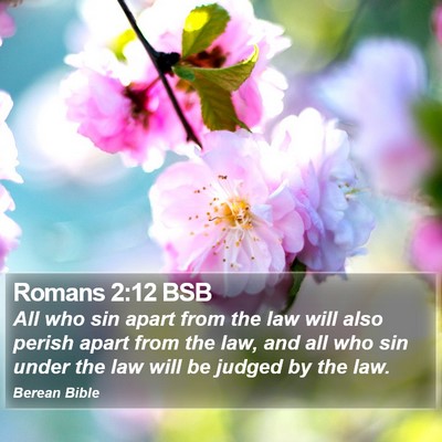Romans 2:12 BSB Bible Verse Image