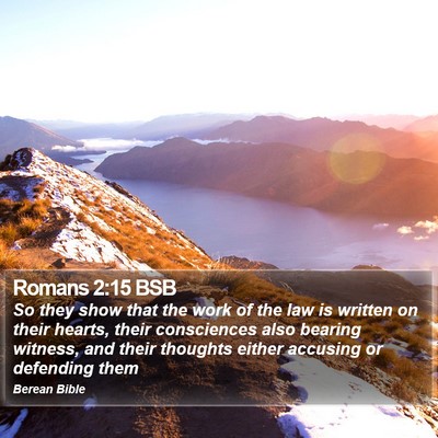 Romans 2:15 BSB Bible Verse Image