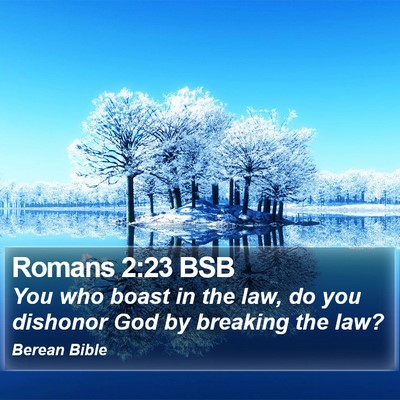 Romans 2:23 BSB Bible Verse Image