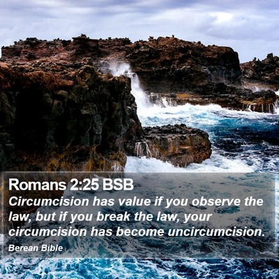 Romans 2:25 BSB Bible Verse Image