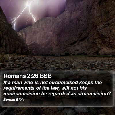 Romans 2:26 BSB Bible Verse Image