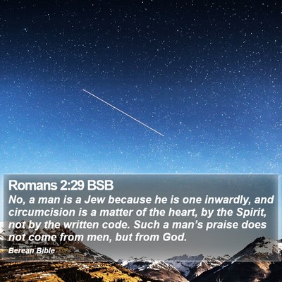 Romans 2:29 BSB Bible Verse Image