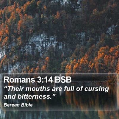 Romans 3:14 BSB Bible Verse Image