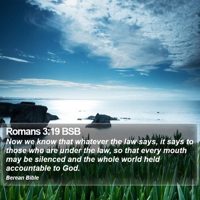 Romans 3:19 BSB Bible Verse Image