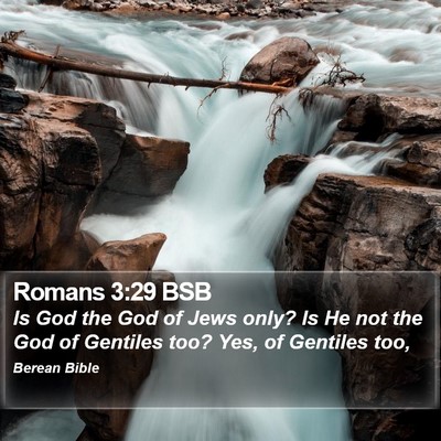 Romans 3:29 BSB Bible Verse Image