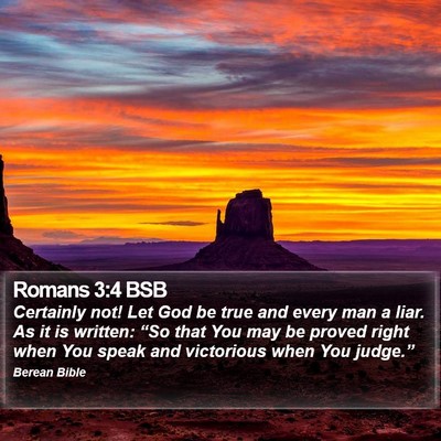 Romans 3:4 BSB Bible Verse Image
