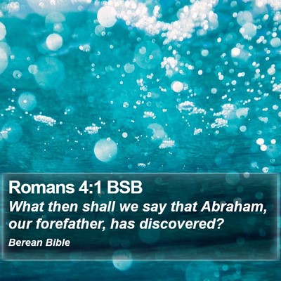 Romans 4:1 BSB Bible Verse Image