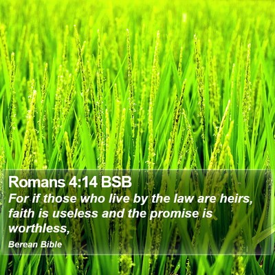 Romans 4:14 BSB Bible Verse Image