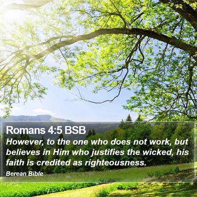 Romans 4:5 BSB Bible Verse Image