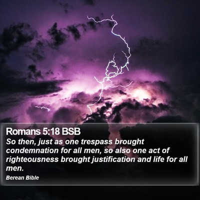 Romans 5:18 BSB Bible Verse Image
