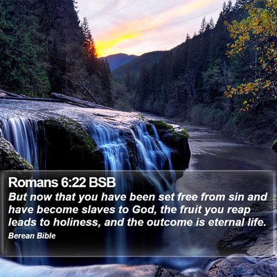 Romans 6:22 BSB Bible Verse Image