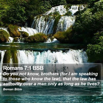 Romans 7:1 BSB Bible Verse Image