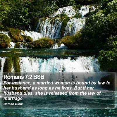 Romans 7:2 BSB Bible Verse Image