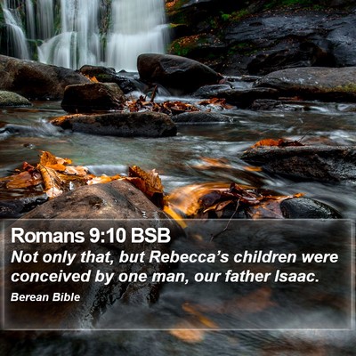 Romans 9:10 BSB Bible Verse Image