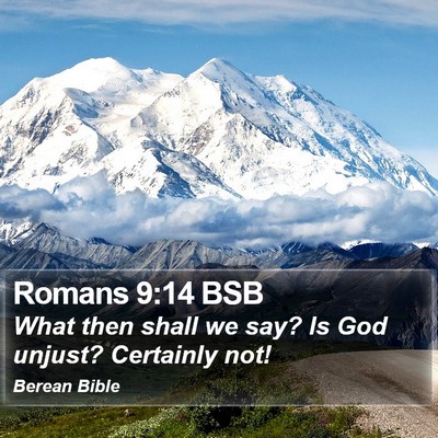Romans 9:14 BSB Bible Verse Image