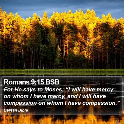 Romans 9:15 BSB Bible Verse Image