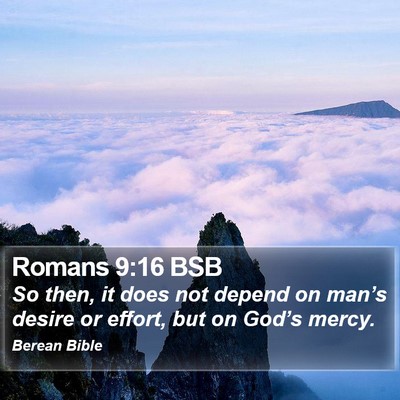 Romans 9:16 BSB Bible Verse Image