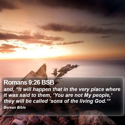 Romans 9:26 BSB Bible Verse Image