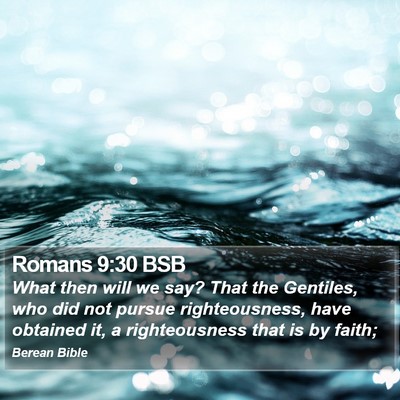 Romans 9:30 BSB Bible Verse Image