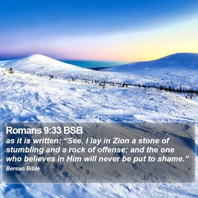 Romans 9:33 BSB Bible Verse Image