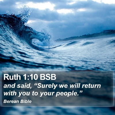 Ruth 1:10 BSB Bible Verse Image
