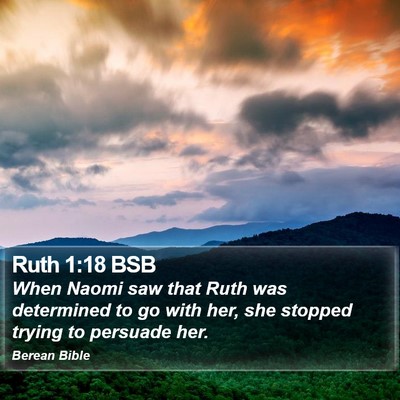 Ruth 1:18 BSB Bible Verse Image