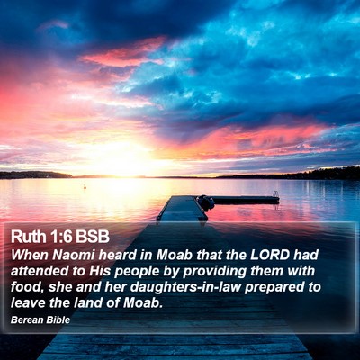 Ruth 1:6 BSB Bible Verse Image